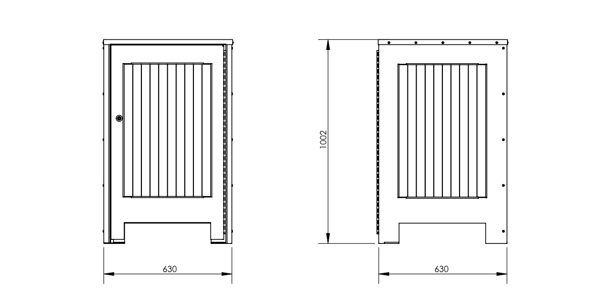 Standard Panel Sided Bin